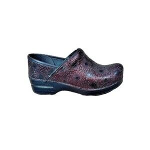 Dansko Professional Leather Clogs Shoes Women’s Size 36 Circle Pattern - Nurse